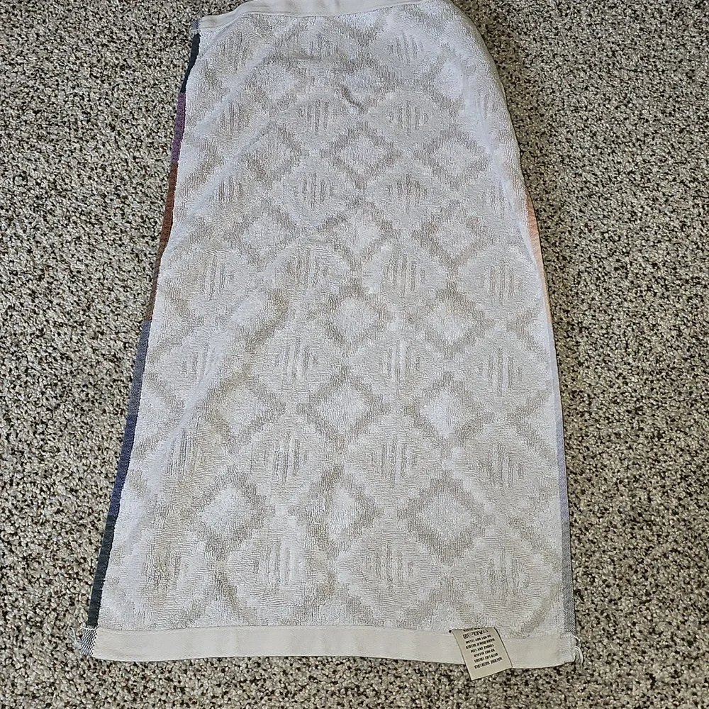World Market Colorful Aztec Geometric Pattern Hand Towel - Multicolor